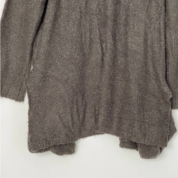 Umgee Gray Oversized Relax Fit Textured Knit Open Cardigan Women's Medium - Picture 7 of 10